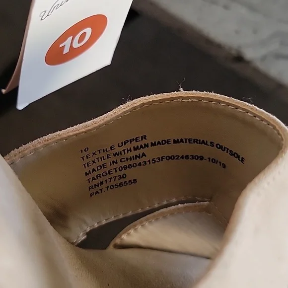 Universal Thread Jute/Faux Suede Boho Platform Wedge Peep Toe Heels Taupe sz 10 - Picture 12 of 14